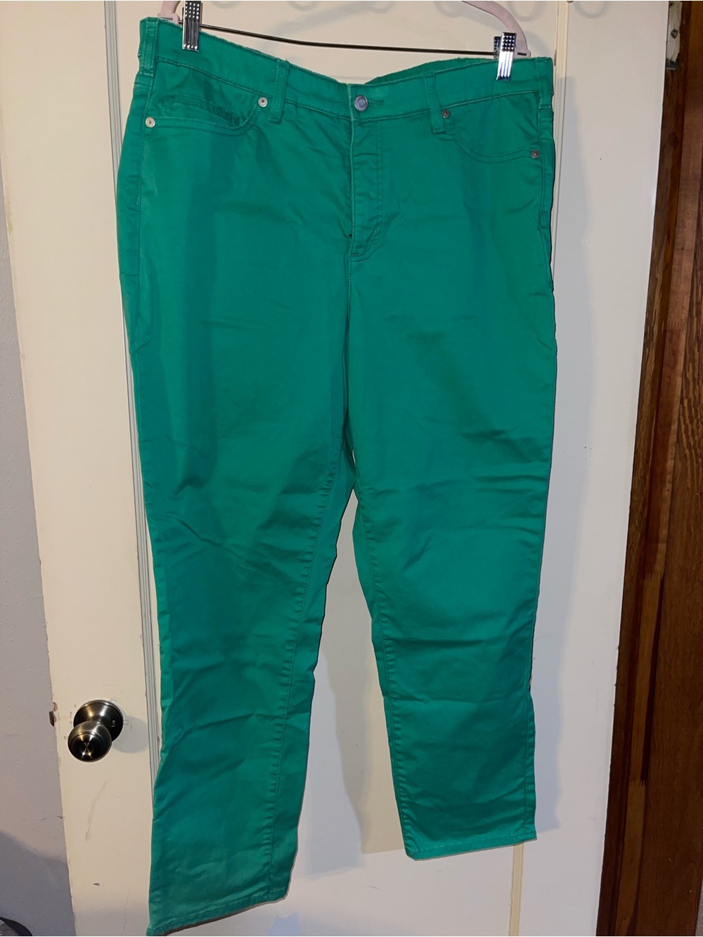 Bright Green Tapered Pants